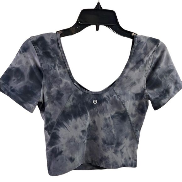 LULULEMON ALIGN T SHIRT, DIAMOND GRAPHITE GREY - Picture 8 of 8